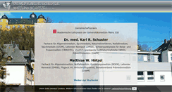 Desktop Screenshot of dr-med-schuster.de